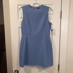 French Connection Whisper Sleeveless Sheath Dress Meru Blue Size 10